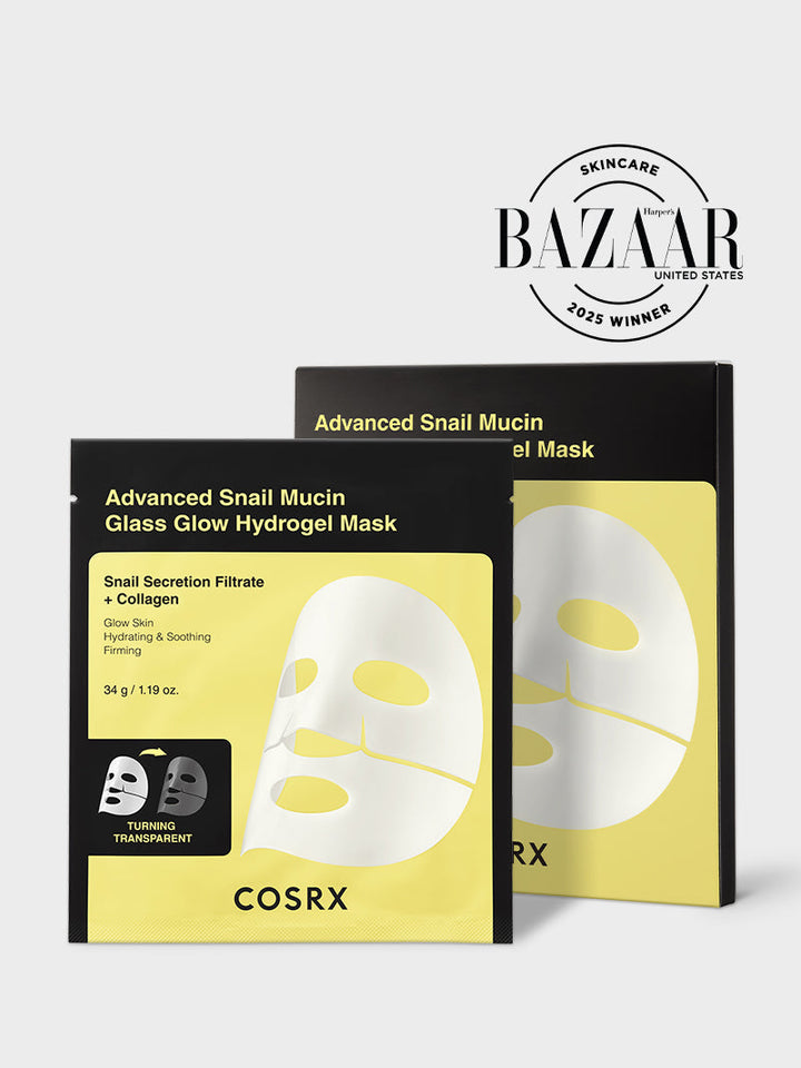 Advanced Snail Mucin Glass Glow Hydrogel Mask R7